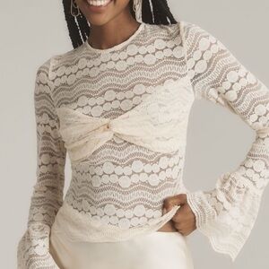 Anthropologie Sarah Hann Joslyn Lace Top
